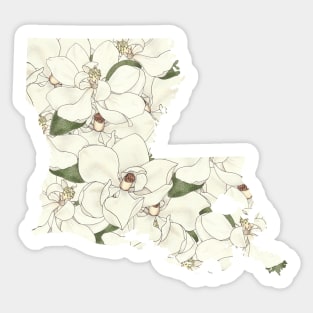 Louisiana in Flowers Sticker